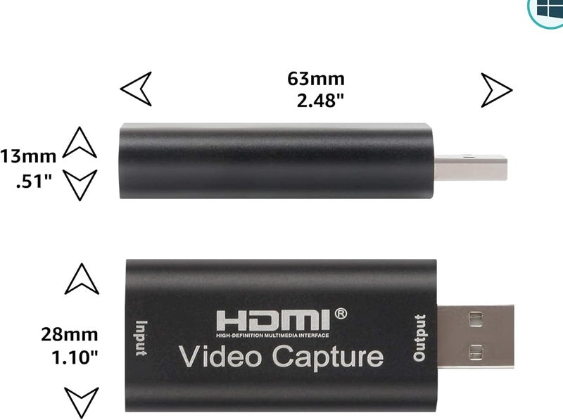 Audio Express AXHDCAP 4K HDMI Video Capture Card, Cam Link Card Game Audio Adapter HDMI to USB 2.0 Record Capture Device for Streaming, Live Broadcasting, Video Conference, Teaching, Gaming - Image 4